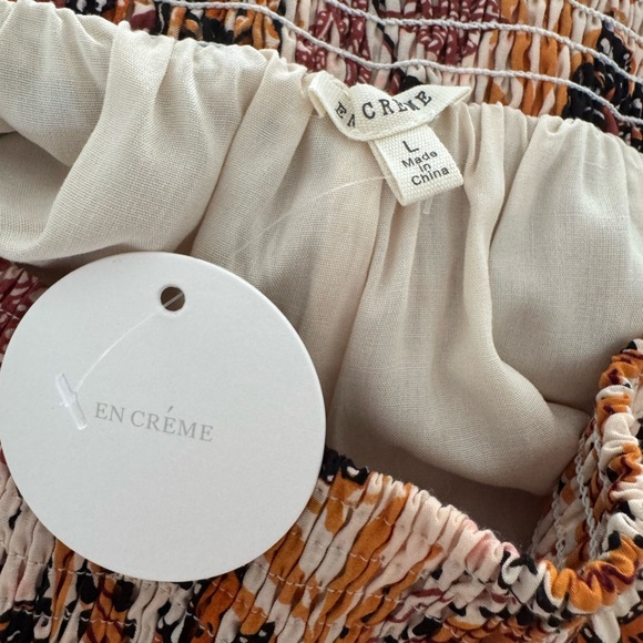 En Creme Orange Brown palazzo pants - Picture 4 of 4